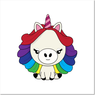 Mr. Rainbow Unicorn Posters and Art